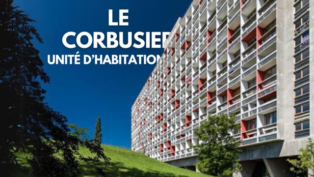 Vue aérienne de l'Unité d'Habitation de Firminy : Un Chef-d’œuvre de Le Corbusier