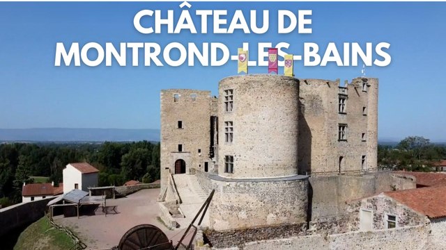 Vue aérienne du Château de Montrond-les-Bains