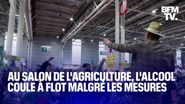 On boit un coup, on profite des bonnes choses : au salon de l'agriculture, l'alcool coule à flot malgré les mesures