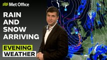 Met Office Evening Weather Forecast 29/02/24-Rain clearing the southeast.