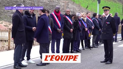 Download Video: Les temps forts de l'inauguration du village olympique par E. Macron - Tous sports - JO 2024