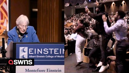 Moment Bronx medical students find out school will be tuition-free