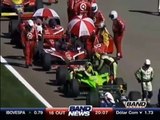 Fórmula Indy 2011 - GP de Las Vegas - informações após o acidente de Dan Wheldon, com Téo José e Felipe Giaffone (Band)