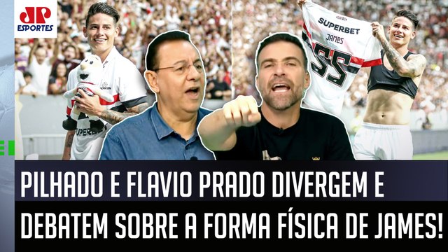 PEGOU FOGO! GORDO??? Cara, o James Rodríguez está... Pilhado REBATE Flavio Prado sobre o São Paulo