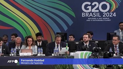 Descargar video: Haddad pede plano internacional para que bilionários paguem impostos