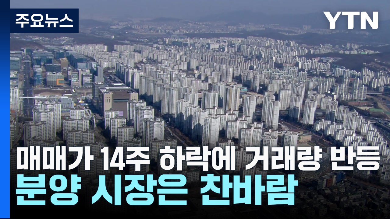 매매가 14주 하락에 거래량 반등...분양 시장은 찬바람 / YTN