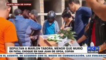 Dolor y consternación en último adiós a menor muerto en accidente de bus en Copán