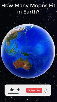 How many Moon Fits in the Earth #science #planet #crypto #earth #space #topfacts #moon #moonfacts