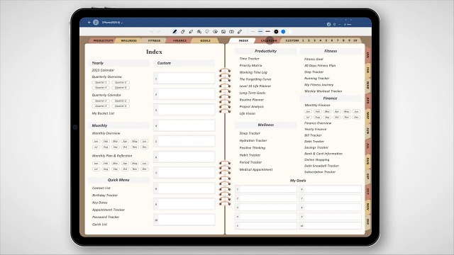 Digital Calendar Planner - Daily, Monthly and Weekly
