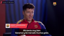 Entrevista a Lewandowski en castellano con el Barça: Robert Lewandowski, en castellano: 