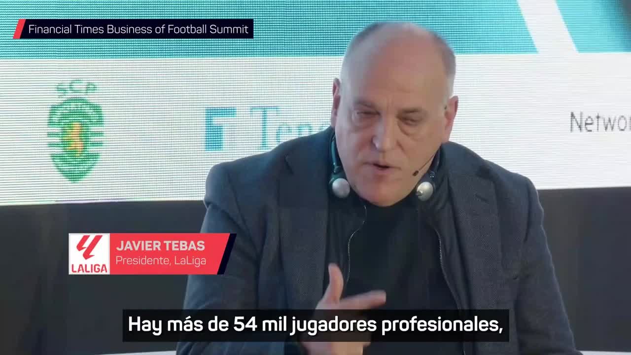 Javier Tebas: "A Florentino como gestor de competiciones europeas le pongo un cero"