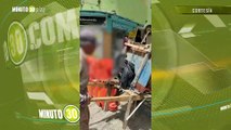 Indignante Un reciclador le dio un machetazo a un perrito en Guarne, Antioquia