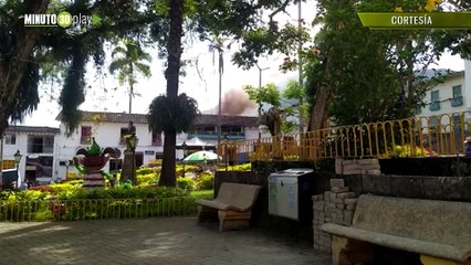 Reportan incendio de varias bodegas en Ituango