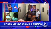 Miraflores: asaltan a músico y le roban cerca de S/8 mil en instrumentos