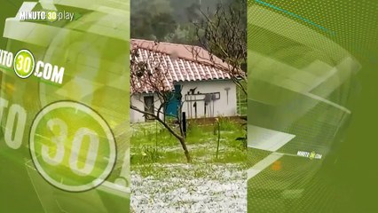 Pepas de hielo cayeron sobre Santa Elena