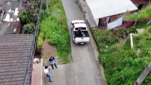 Vea el momento en el que capturan a los presuntos asesinos de los policías en Yarumal