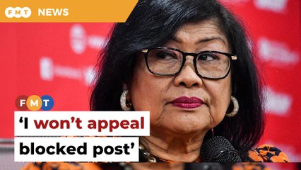 Waste of time to appeal over blocked post, says Rafidah
