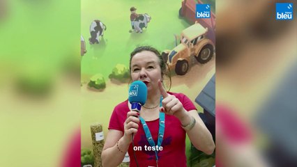 Valérie Delos apprend à traire une vache