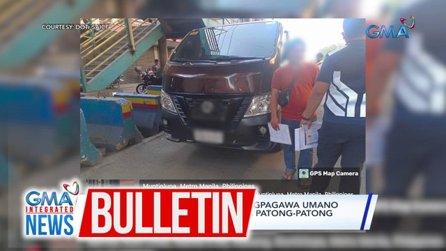 Driver ng colorum na van na nagpagawa umano ng sariling plaka, mahaharap sa patong-patong na violation | GMA Integrated News Bulletin