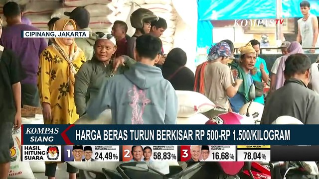 Memasuki Masa Panen Raya: Harga Beras Lokal Premium dan Medium Turun, Pandan Wangi Masih Tinggi