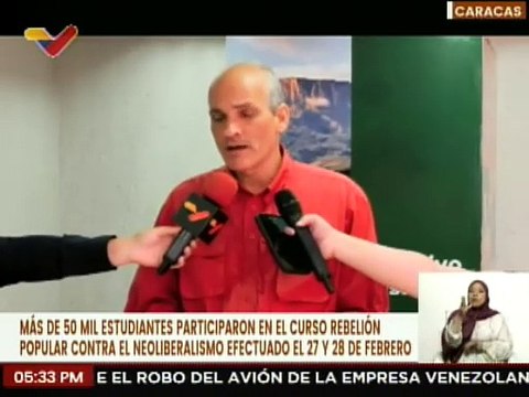 Más de 50 mil personas participaron en el curso de Rebelión Popular contra el Neoliberalismo