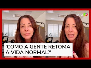 Ana Paula Padrão desabafa sobre cuidar do marido após acidente: "Me sinto vulnerável"