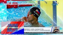 Pinoy swimmer Jamesray Ajido, nanalo ng gold medal sa 2024 Asian Age Group Championships | UB