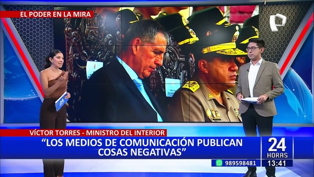 Ministro del Interior molesto con los medios de comunicación: publican cosas negativas