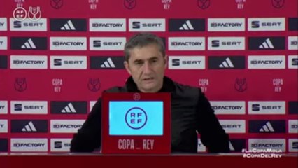 Скачать видео: Rueda de prensa de Ernesto Valverde tras el Athletic Club vs. Atlético de Madrid, vuelta de semifinales de Copa del Rey