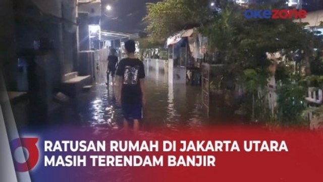 Ratusan Rumah di Jakarta Utara Masih Terendam Banjir hingga Dini Hari