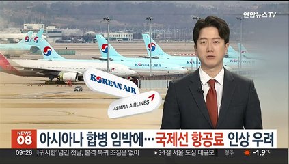 下载视频: 아시아나 합병 임박에 국제선 항공료 인상 우려