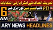 ARY News 6 AM Headlines 1st March 2024 | PTI Intra-party Election | Who Is New Chairman PTI?