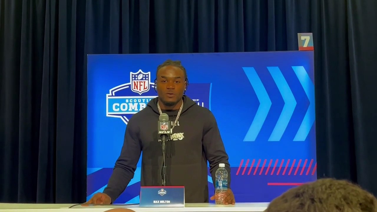 Rutgers CB Max Melton at 2024 NFL Combine video Dailymotion