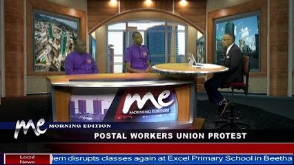 POSTAL WORKERS SAY MIN. PASSING THE BUCK