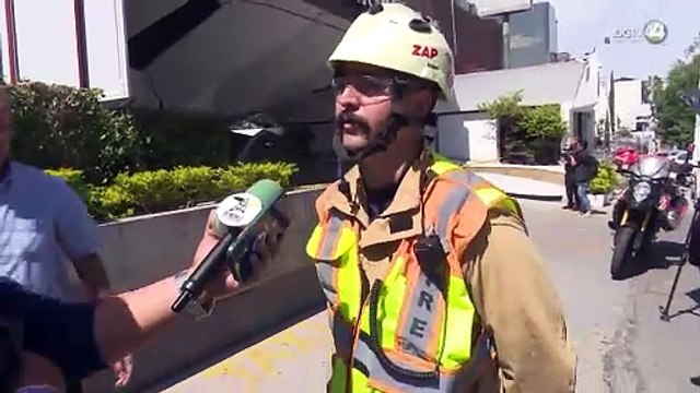 Se derrumba techo de antiguo hotel en la Avenida López Mateos; no hay lesionados