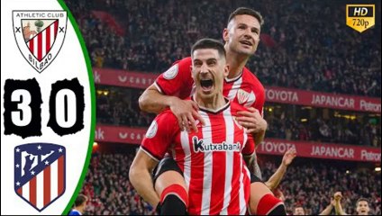 Athletic Bilbao vs Atletico de Madrid 3-0 Resumen Completo Semi Final 2024