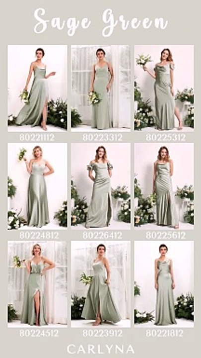 Find your perfect fit with free custom sizing on Sage Green Bridesmaid Dresses