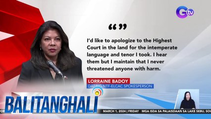 Ex-NTF-ELCAC Spokesperson Lorraine Badoy, hinatulang guilty ng Korte Suprema para sa Indirect Contempt | BT
