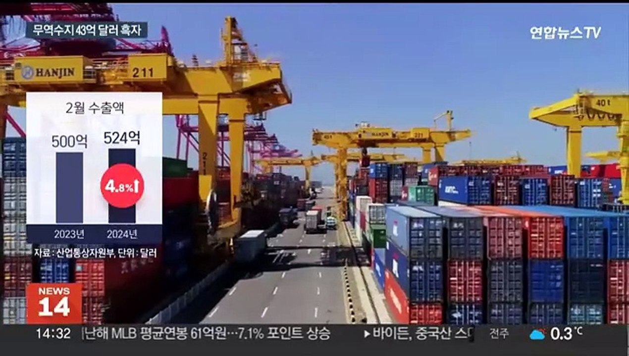 반도체가 이끈 2월 수출…5개월 연속 '수출 플러스'