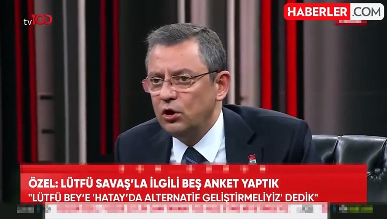 Özgür Özel canlı yayında itiraf etti: Hatay için Mert Fırat'la da görüştük