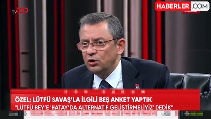 Özgür Özel canlı yayında itiraf etti: Hatay için Mert Fırat'la da görüştük