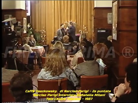 Caffè Paszkowsky. Narciso Parigi intervista Donatella Milani con Giorgio Panariello e Carlo Conti.