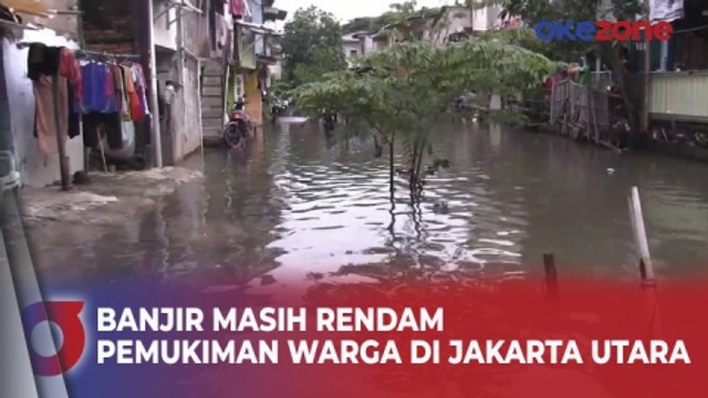 Banjir Masih Rendam Pemukiman Warga di Kelapa Gading, Jakarta Utara