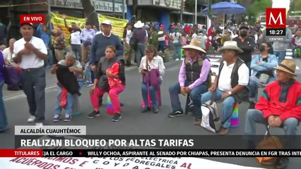 Integrantes del ANUEE se manifiestan frente a Segob por altas tarifas