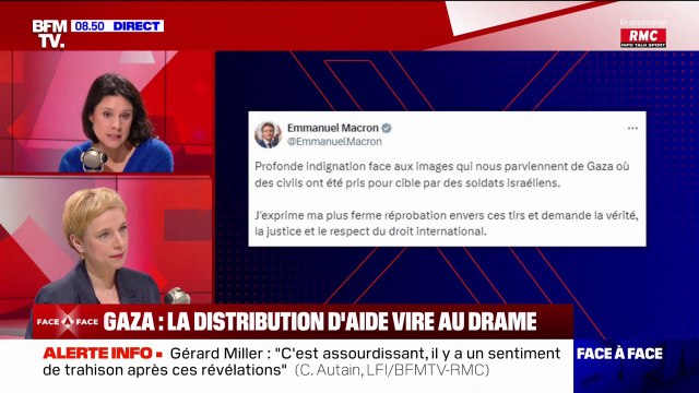 Gaza: Je suis abasourdie par ce qu'il se passe, c'est insupportable réagit Clémentine Autain