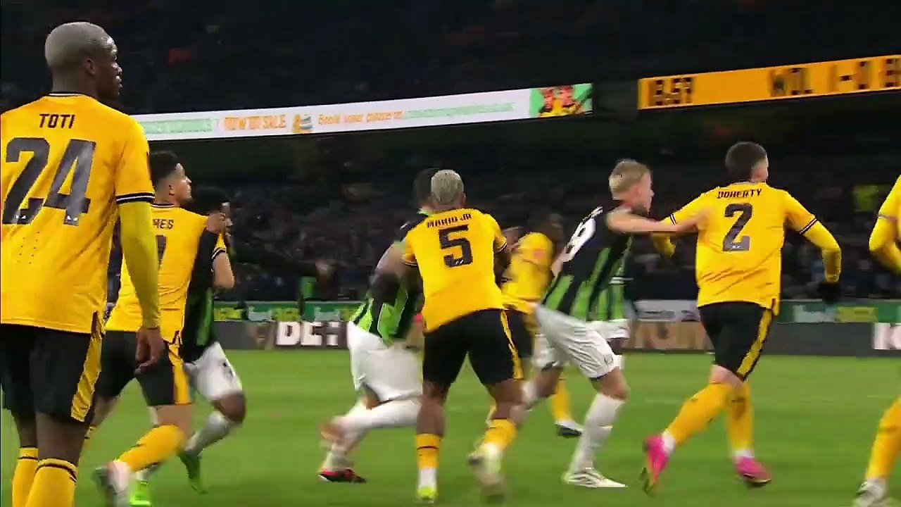 Super Mario Lemina! _ Wolves 1-0 Brighton & Hove Albion _ Fifth Round _ Emirates FA Cup 2023-24