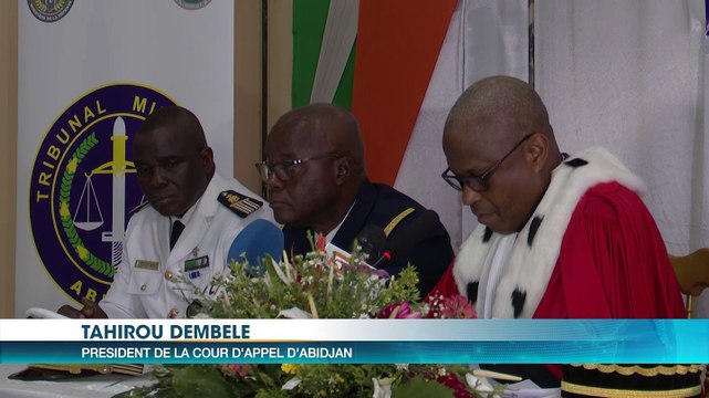 Deux nouveaux greffiers militaires prêtent serment lors de la rentrée solennelle du Tribunal Militaire d’Abidjan