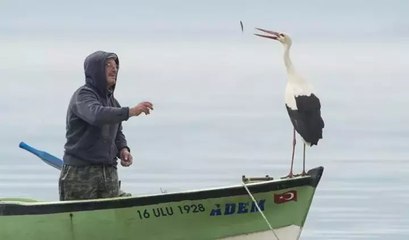 13 yıllık dostluk: Yaren Leylek ile Adem Amca yine bir arada