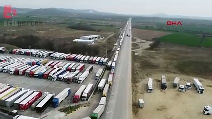 Bulgaristan, Schengen nedeniyle kontrolleri sıkılaştırdı; 10 kilometrelik TIR kuyruğu oluştu
