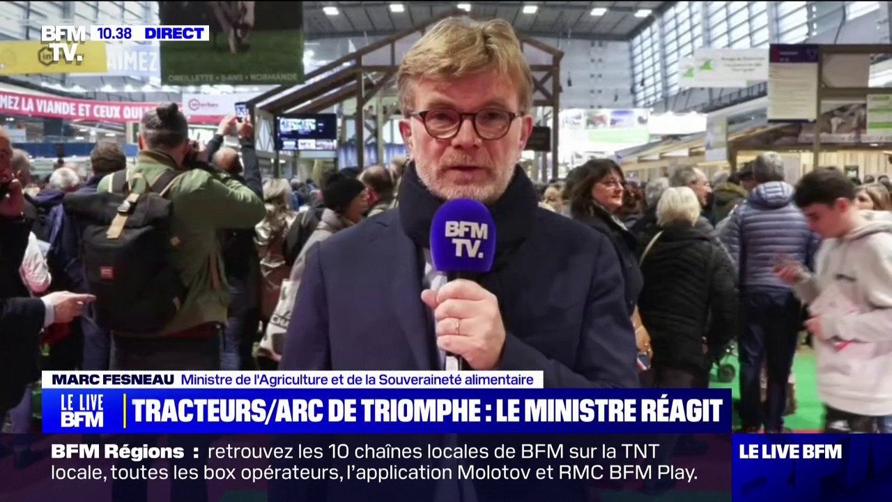 "Je ne suis pas sur que ça serve la cause agricole": Marc Fesneau réagit à l'action de la Coordination rurale sur les Champs-Élysées